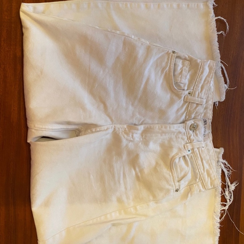 Zara High rise straight jeans